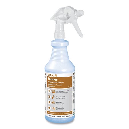Maxim Banner Bio-Enzymatic Cleaner, Fresh Scent, 32 oz Bottle, PK12 071200-12